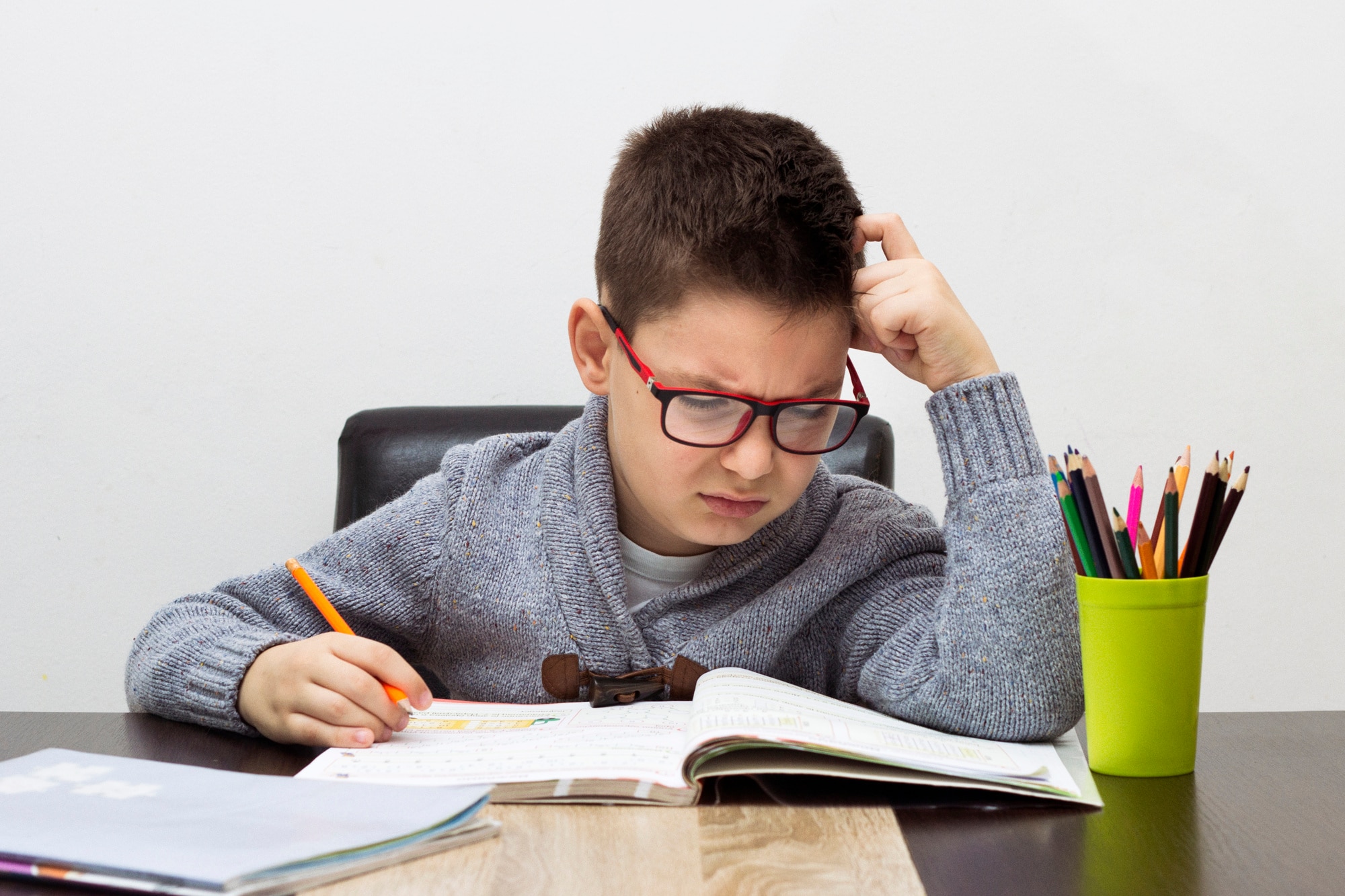 Young student struggling with focus - ADHD care